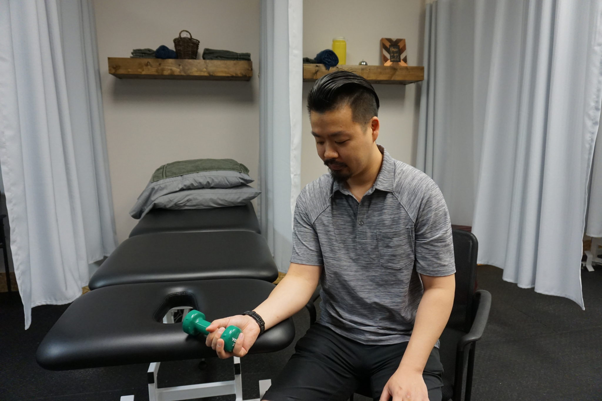 Pronation and Supination with Weight (elbow bent) - Zen Physiotherapy
